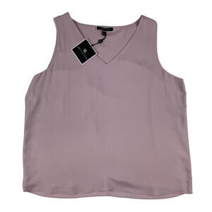 Melanie Lyne Sleeveless Crepe Blouse Pink Size 16 US